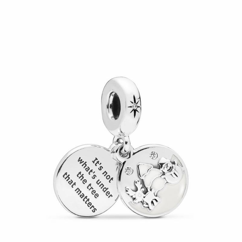 Pandora Perfect Christmas Dangle Charm - Sterling Silver/Enamel/White/Cubic Zirconia - Canada | IV26